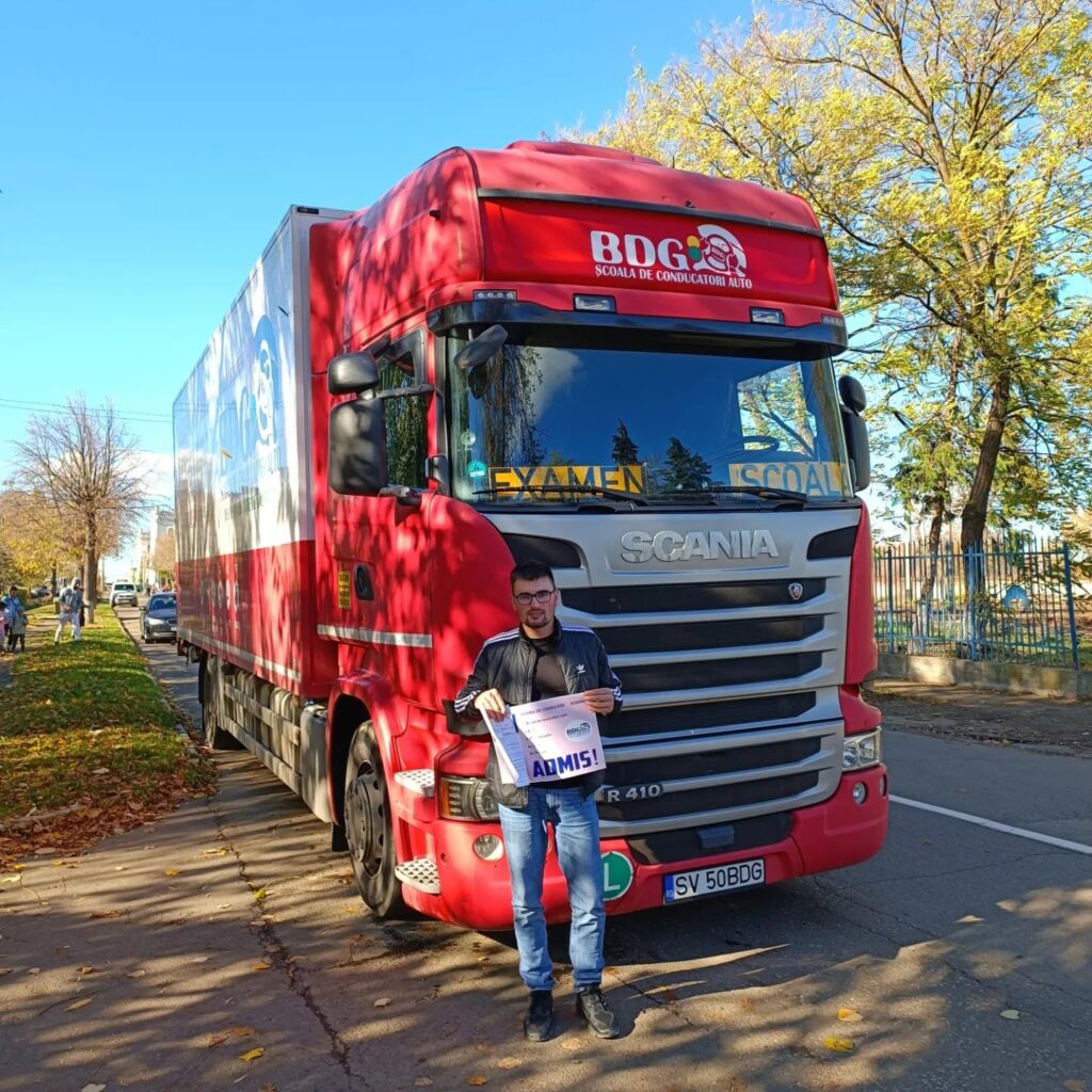 Elev admis, categoria C, scoala de soferi BDG
