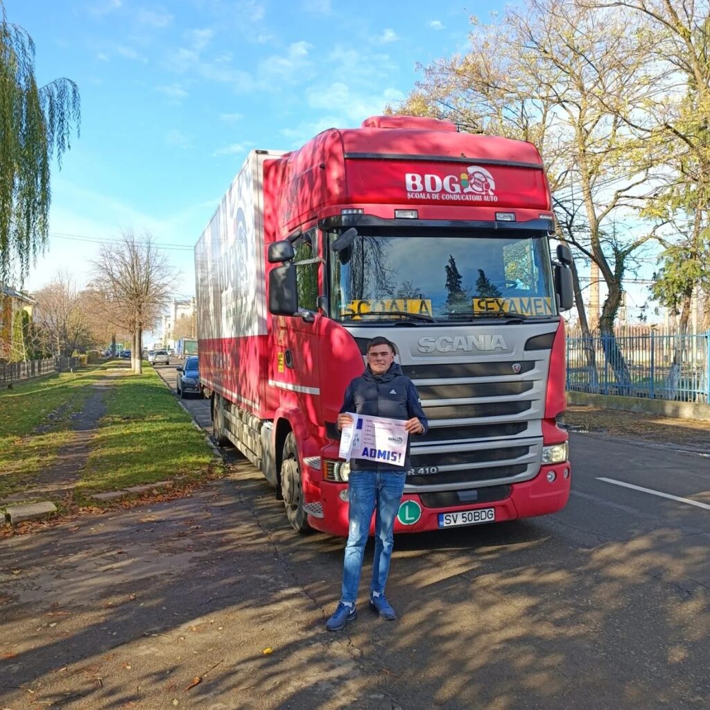 Elev admis, categoria C, scoala de soferi BDG