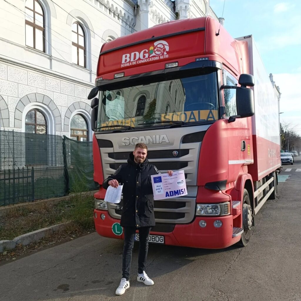 Elev admis, categoria C, scoala de soferi BDG