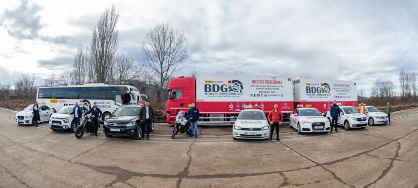 Flota scoala de soferi BDG, categoria A, categoria B, categoria C, categoria D
